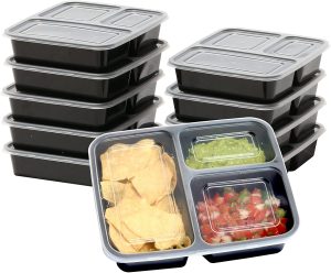 Disposable plastic containers with lids for food India