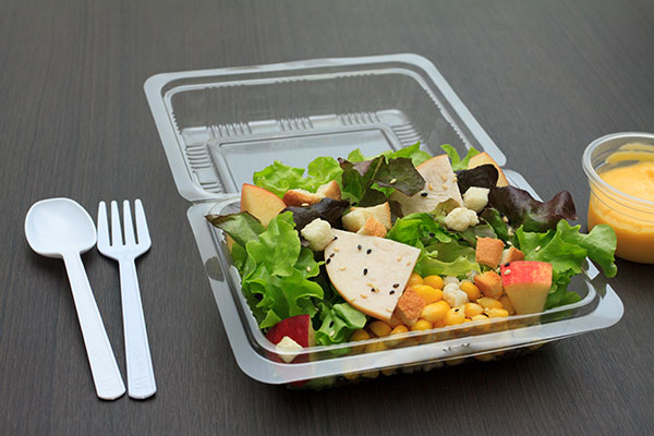Disposable plastic containers in a wide variety of forms